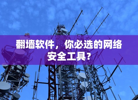 翻墙软件，你必选的网络安全工具？