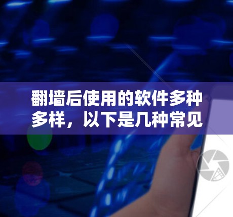 翻墙后使用的软件多种多样，以下是几种常见的选择