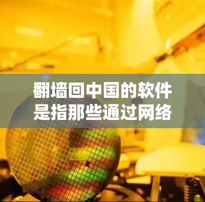 翻墙回中国的软件是指那些通过网络访问中国网站、应用或服务的软件。这些软件通常用于绕过中国的网络审查限制,可能用于流量控制、反间谍活动或限制功能使用。以下是对这类软件的详细分析 翻墙回中国的软件是指那些通过网络访问中国网站、应用或服务的软件。这些软件通常用于绕过中国的网络审查限制,可能用于流量控制、反间谍活动或限制功能使用。以下是对这类软件的详细分析