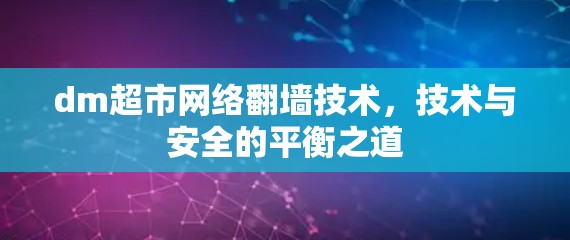 dm超市网络翻墙技术，技术与安全的平衡之道