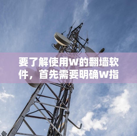要了解使用W的翻墙软件，首先需要明确W指的是哪一个具体的软件或服务。以下是一些常见的翻墙软件及其特点，供参考