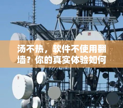 汤不热，软件不使用翻墙？你的真实体验如何？