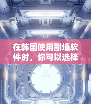 在韩国使用翻墙软件时，你可以选择以下几种常见且受欢迎的选项