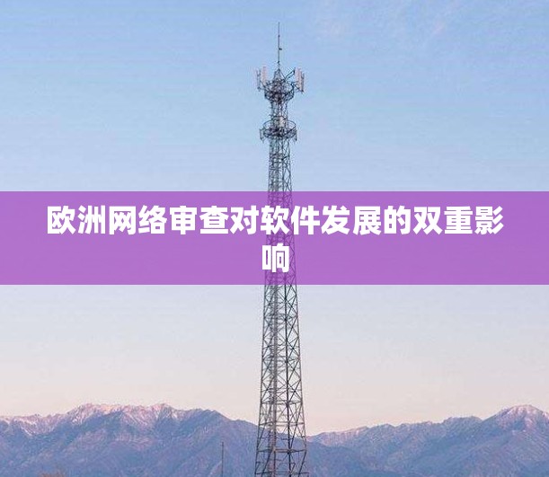 欧洲网络审查对软件发展的双重影响