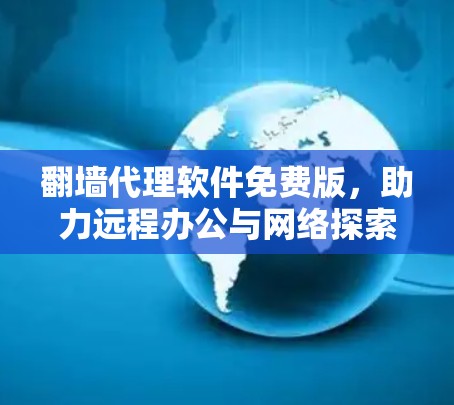 翻墙代理软件免费版，助力远程办公与网络探索