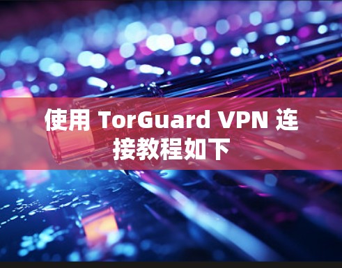 使用 TorGuard VPN 连接教程如下 使用 TorGuard VPN 连接教程如下