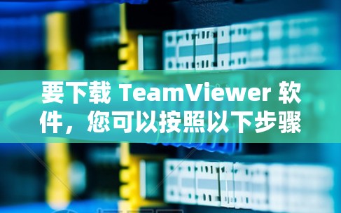 要下载 TeamViewer 软件，您可以按照以下步骤进行