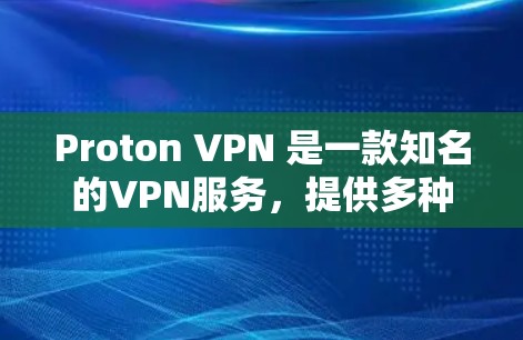 Proton VPN 是一款知名的VPN服务，提供多种VPN选项和节点管理功能。以下是关于 Proton VPN 的入口、下载客户端以及节点设置的详细步骤说明