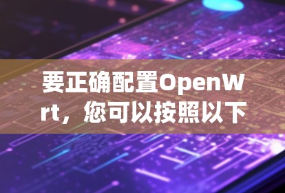要正确配置OpenWrt,您可以按照以下步骤进行 要正确配置OpenWrt,您可以按照以下步骤进行