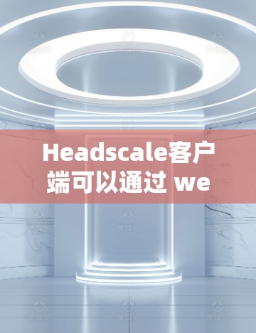 Headscale客户端可以通过 web 或移动设备进行连接，具体操作如下
