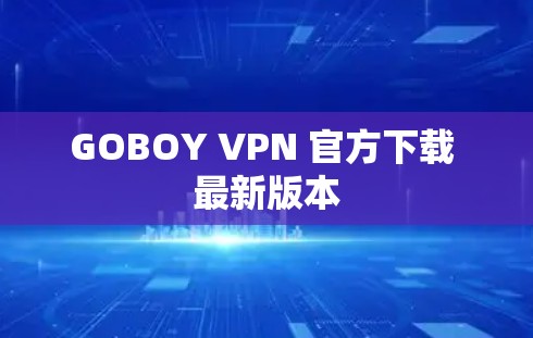 GOBOY VPN 官方下载 最新版本