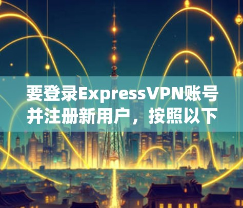 要登录ExpressVPN账号并注册新用户，按照以下步骤操作